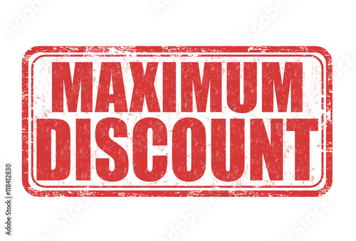 Maximum discount stamp