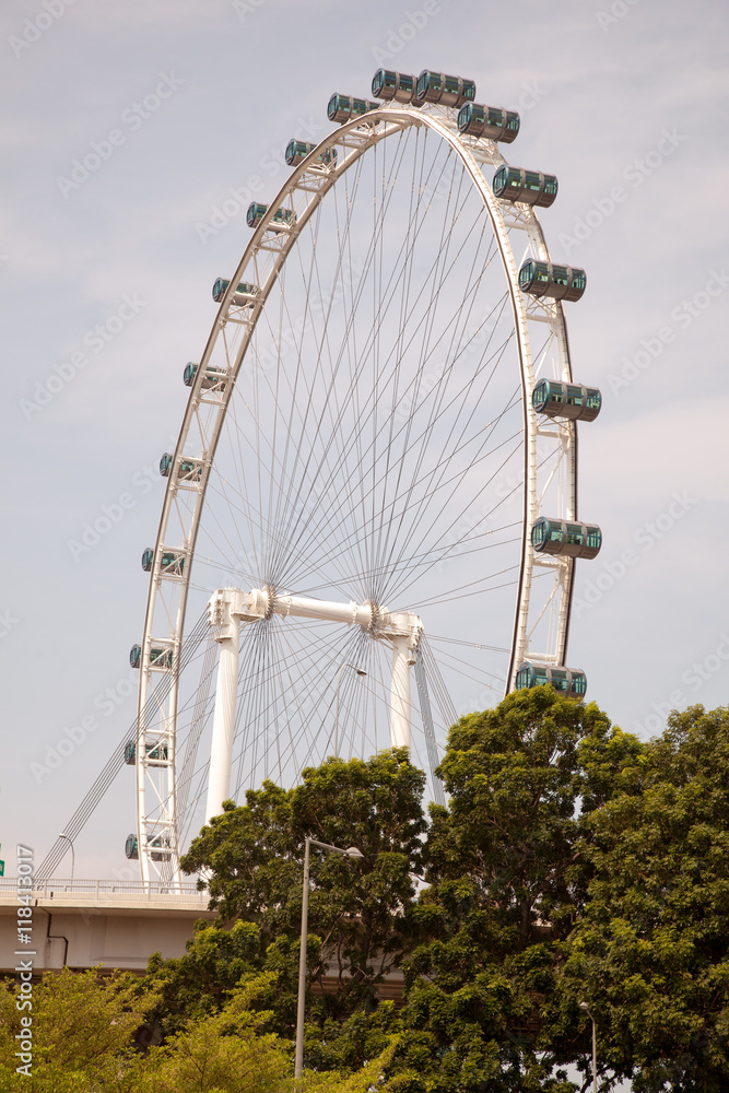 Views of the Singapore wheel Views of the Singapore wheel