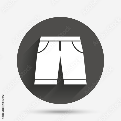 Men's Bermuda shorts sign icon. Clothing symbol.