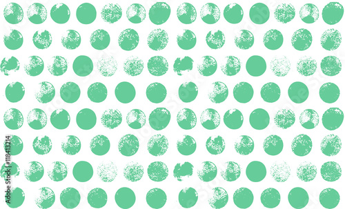 Mint circles pattern