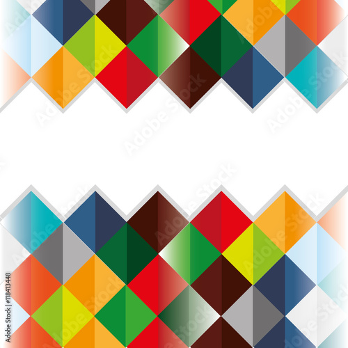 flat abstract square pattern background design vector illustration