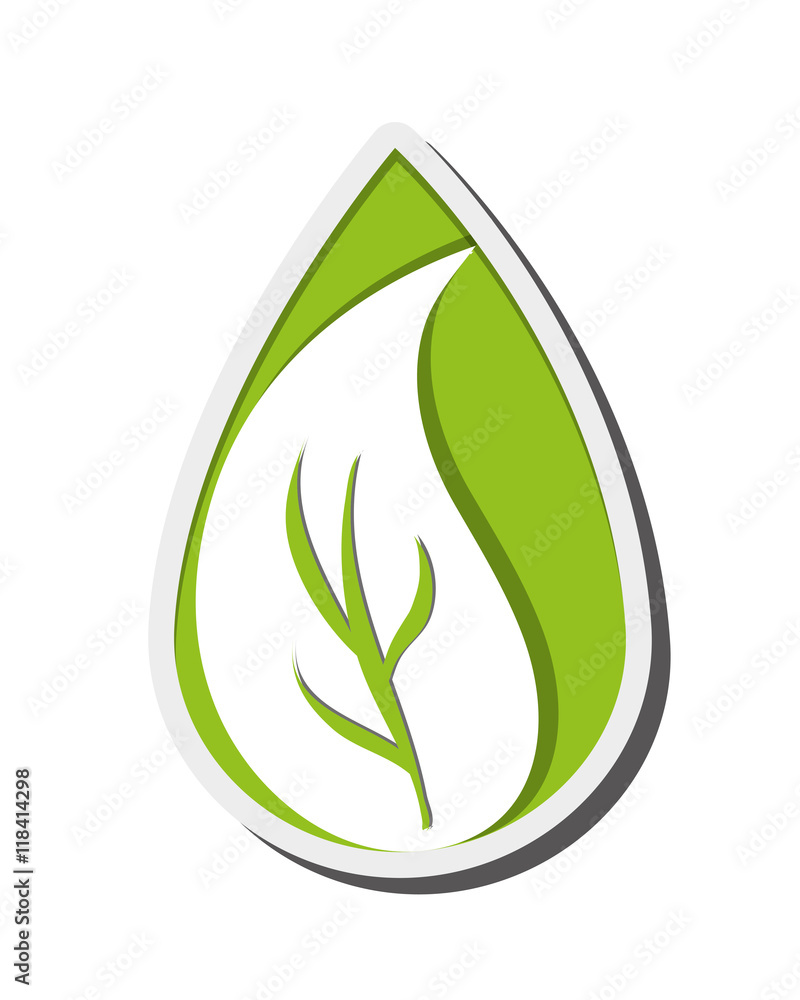 flat design leaves nature icon vector illustration flat design leaves nature icon vector illustration