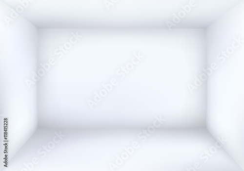 Blank White Room Background Vector