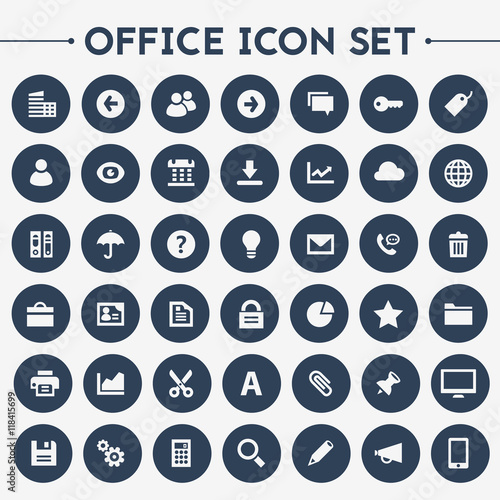 Big UI, UX and Office icon set