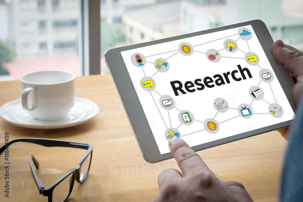 Fototapeta premium Business Research Data Economy
