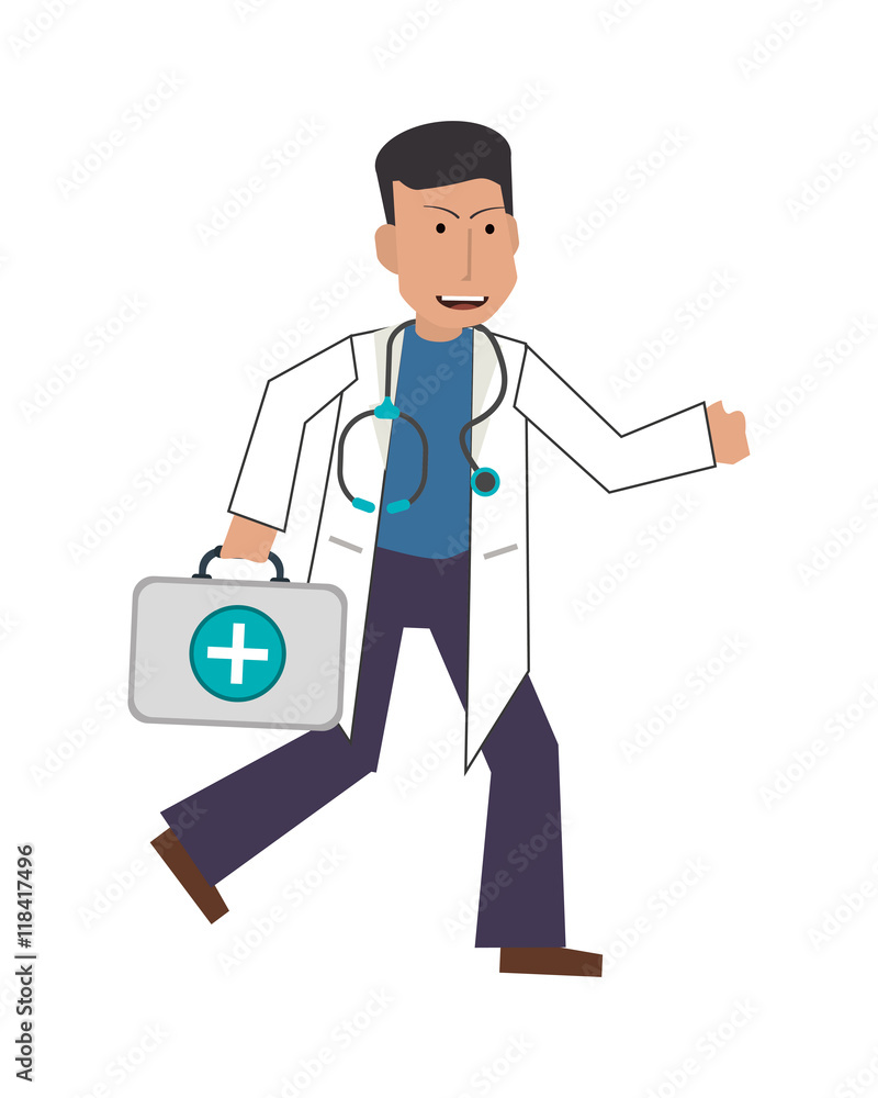 flat design doctor or medic icon vector illustration flat design doctor or medic icon vector illustration