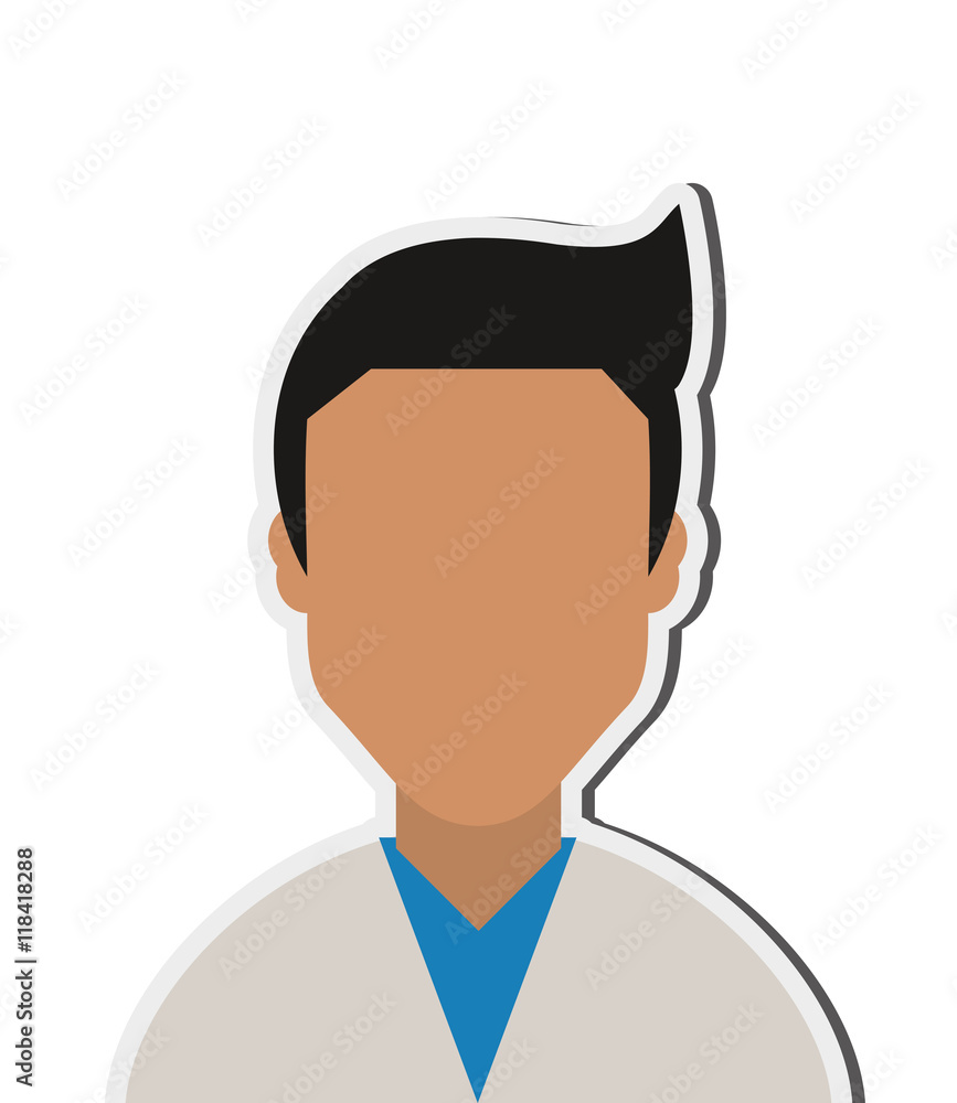 flat design doctor or medic icon vector illustration flat design doctor or medic icon vector illustration