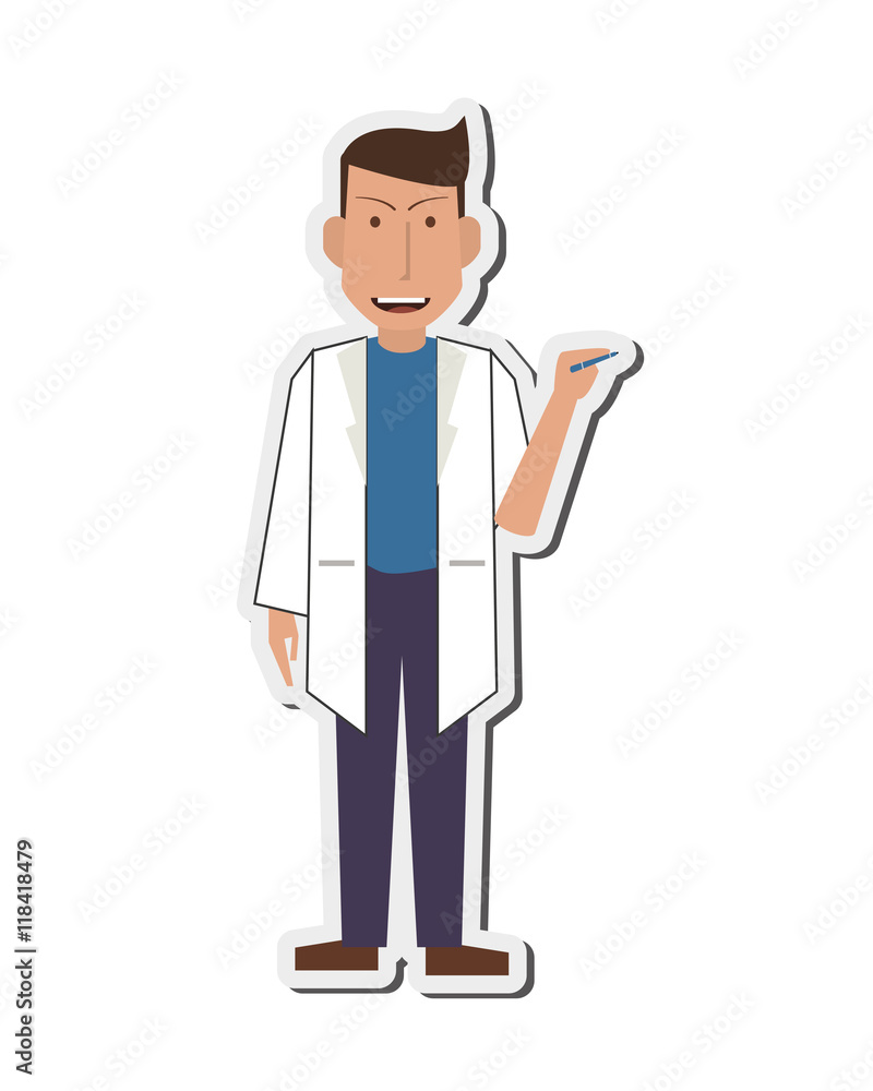 flat design doctor or medic icon vector illustration flat design doctor or medic icon vector illustration