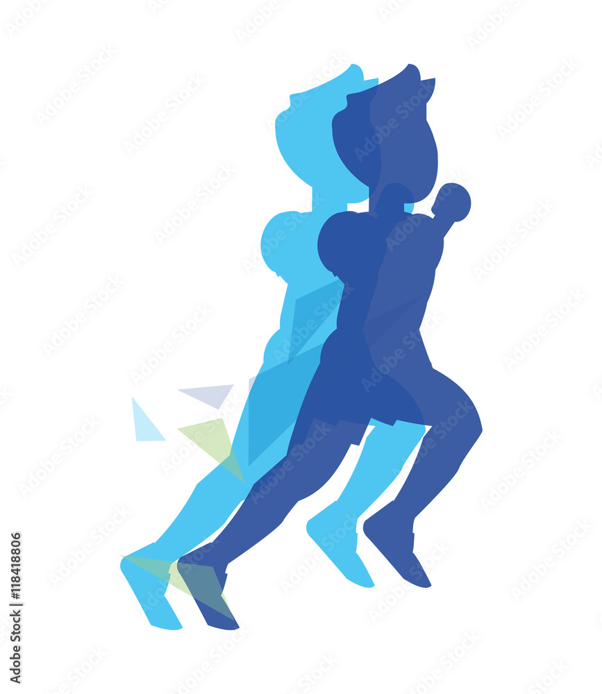 flat design running man icon vector illustration flat design running man icon vector illustration