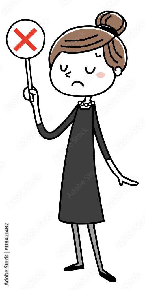 喪服を着た女性：回答　不正解
