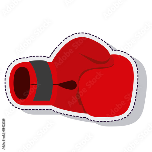 boxing gloves isolated icon vector illustration design