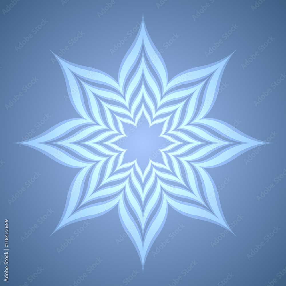 Abstract background with flower. Blue flower. Abstract background with flower. Blue flower.