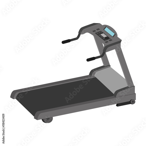 walker gym equipment sport training exercise firness vector illustration isolated