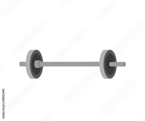 weight dumbbell exercise gym equipment training muscle vector illustration isolated