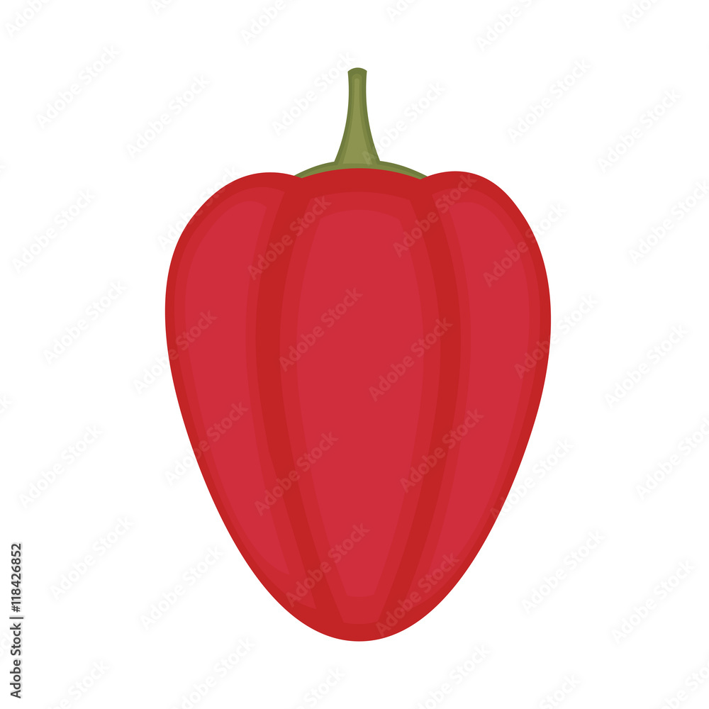 Abstract cartoon red vegetable pepper. Abstract cartoon red vegetable pepper.