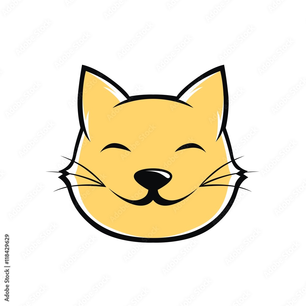 Head of cat illustration vector Head of cat illustration vector
