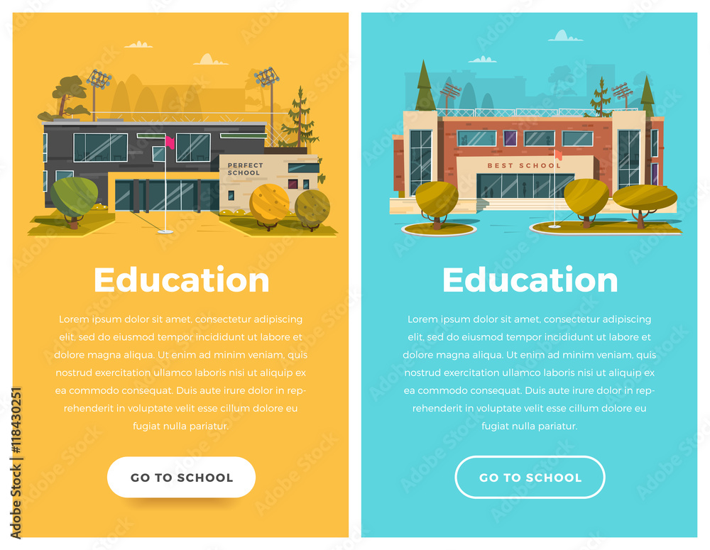 Fototapeta premium Two vertical banner for web design