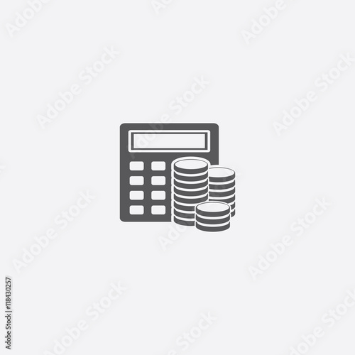 Money and calculator icon