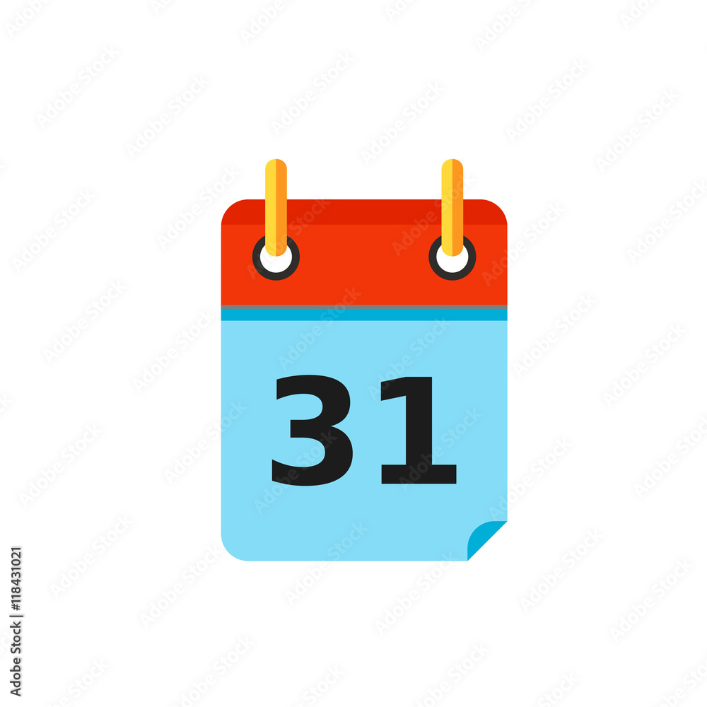 Calendar Page with Date 31 Icon Stock Vektorgrafik Adobe Stock Calendar Page with Date 31 Icon Stock Vektorgrafik Adobe Stock
