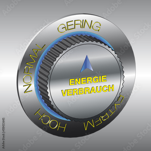 Energieverbrauch gelb 3d