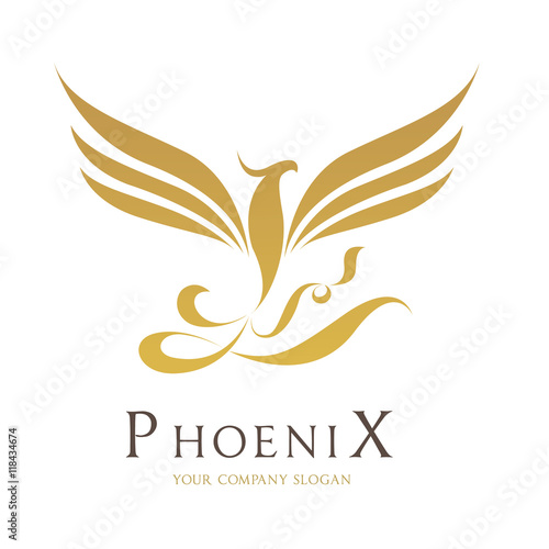Phoenix Bird logo template