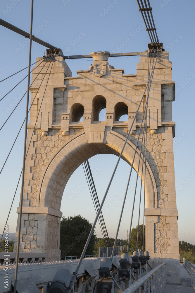 Fototapeta premium Penjat Suspension Bridge, Amposta