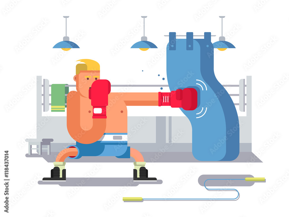 Boxer cartoon character Boxer cartoon character
