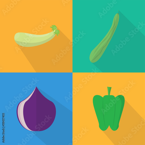Vegetables Icon Set