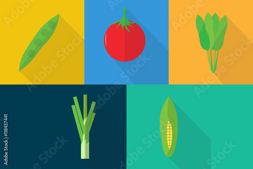 Vegetables Icon Set