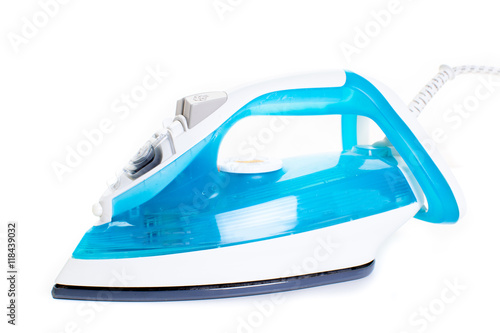 Steam iron isolated on white background