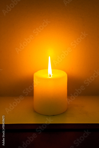 Wallpaper Mural closeup to burning candles in darkness Torontodigital.ca