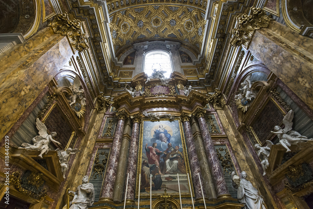 Obraz premium San Carlo al Corso church, Rome, Italy