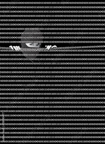 Hacker in a mask