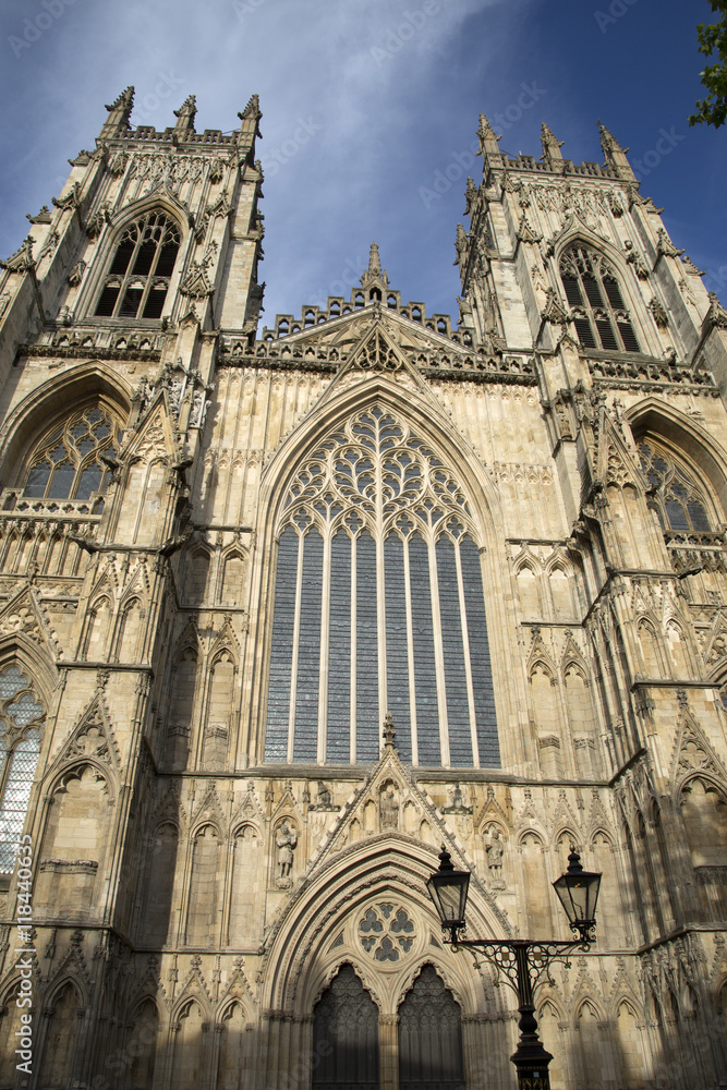 Facade of York Minster Cathedral Church