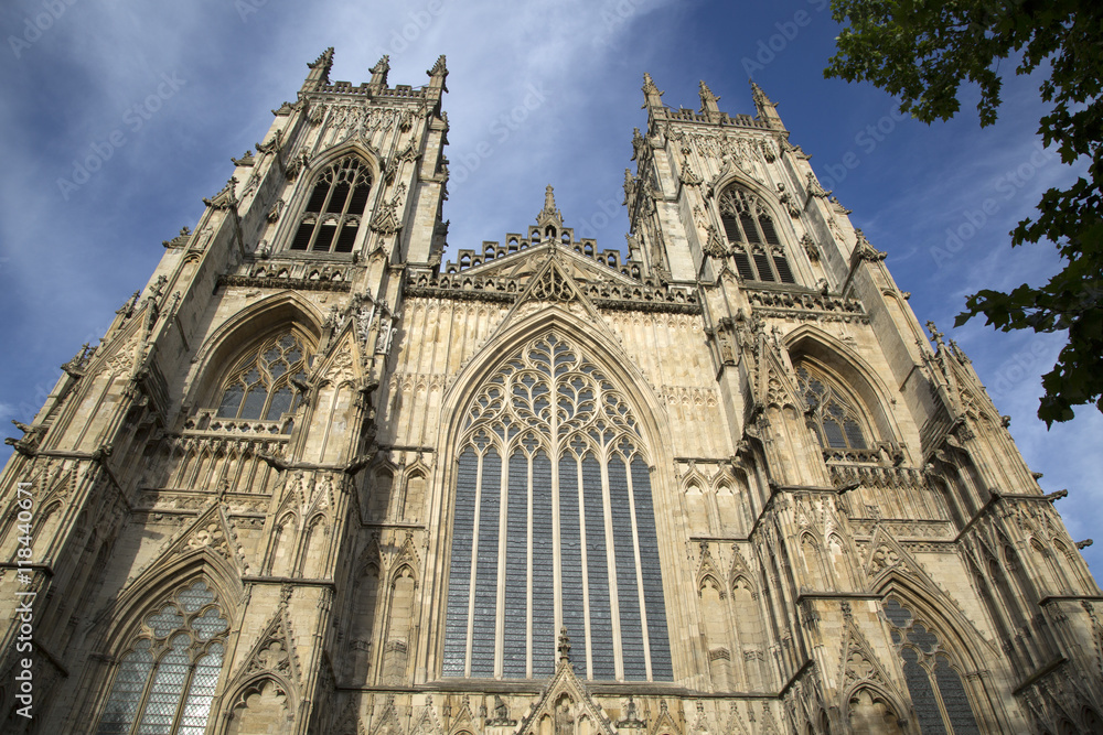 Facade of York Minster Cathedral Church
