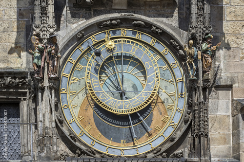 Photography Astronomical Dial Of Astronomical Clock of Prague, Czech Republic
