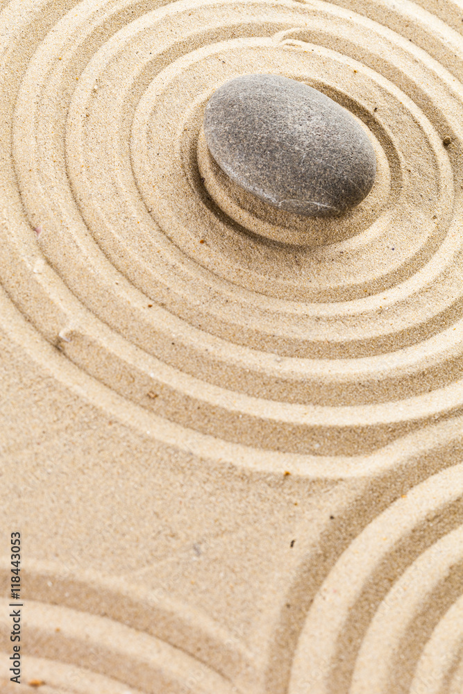 Naklejka premium zen garden meditation stone background