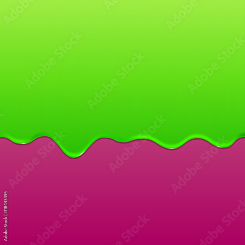 Flowing green slime. Halloween  background