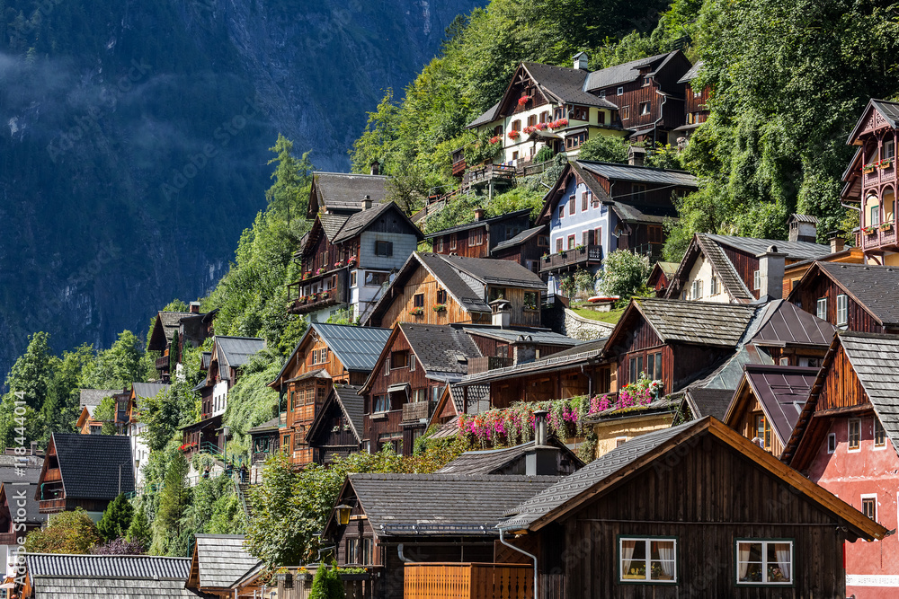 Hallstatt in Austria. UNESCO world nature and culture heritage s