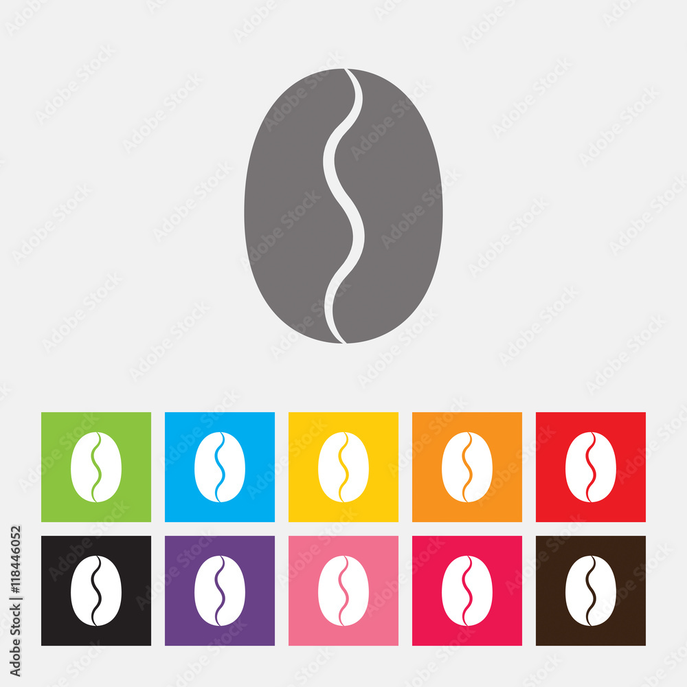 Coffee beans icon - Vector Coffee beans icon - Vector