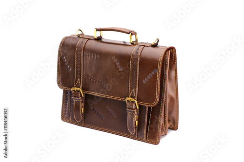 One briefcase leather
