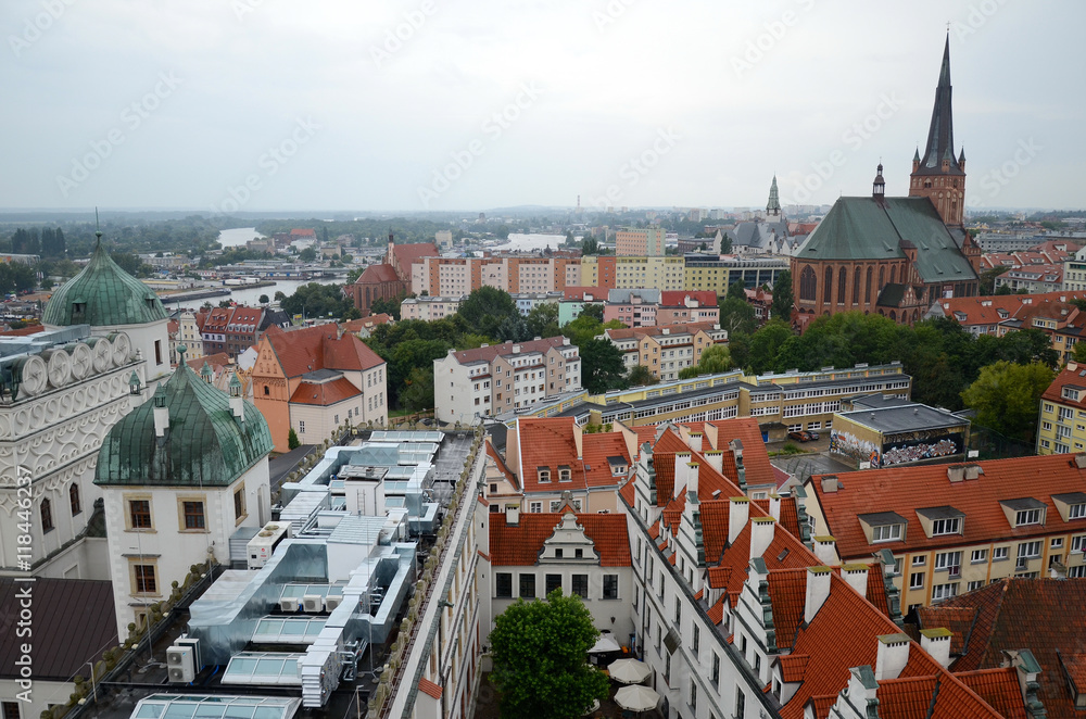 View of the Szczecin in Poland - Pomeranian Dukes' Castle