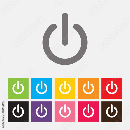 Start icon, power button - Vector