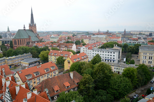 Obraz na płótnie View of the Szczecin in Poland w salonie