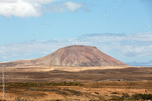 Beautiful volcanic mountains on Fuerteventura. Canary Islands. Fuerteventura. Canary Islands