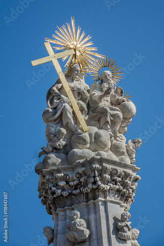 Holy Trinity Column (a plague column, 1713). Budapest, Hungary.