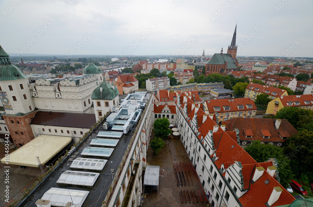 View of the Szczecin in Poland - Pomeranian Dukes' Castle