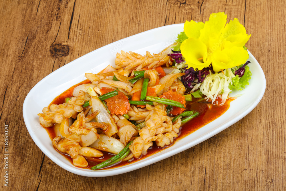 Squid in sauce Squid in sauce
