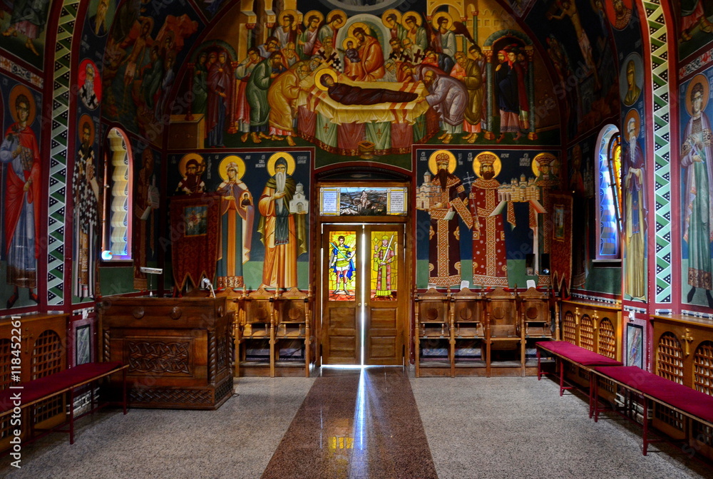 Interior of the Orthodox Church, Serbia