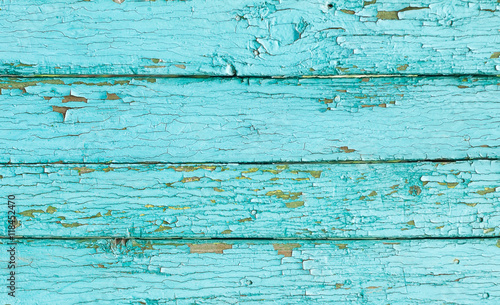 turquoise old wooden panels background